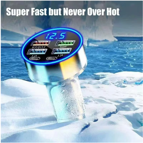 350W Car Charger USB PD QC3.0 USB C Car Phone Charger Type C Adapter for iPhone Samsung Huawei Xiaomi Quick Charge ﻿