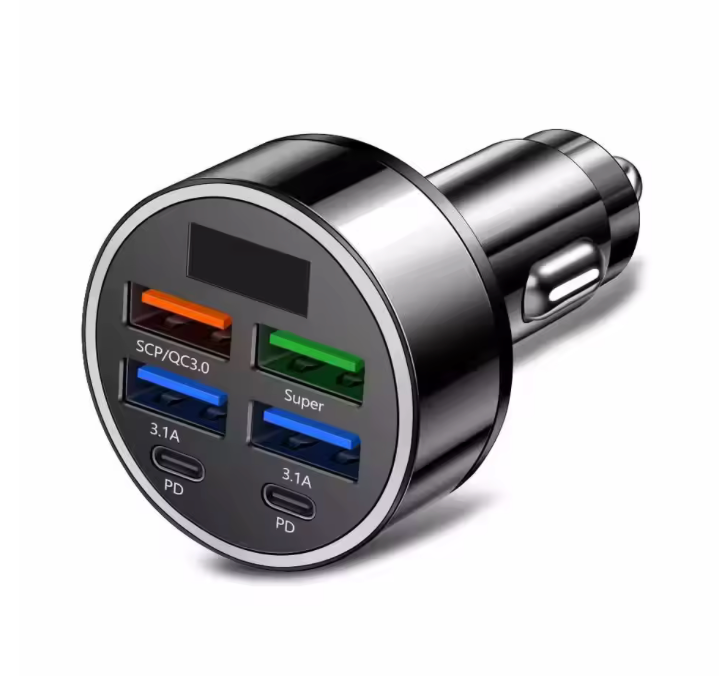 350W Car Charger USB PD QC3.0 USB C Car Phone Charger Type C Adapter for iPhone Samsung Huawei Xiaomi Quick Charge ﻿